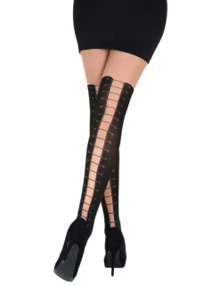 Strumpfhose Sasha schwarz/natur