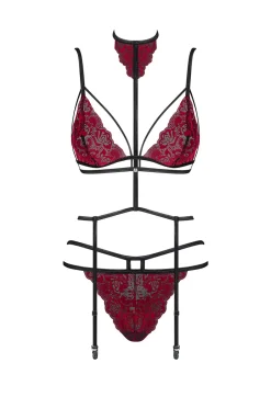 Sugestina 3 teiliges Straps Set rot