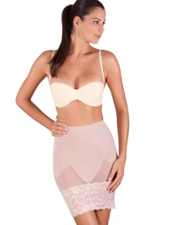 Super Control Skirt - Rock mit Spitze schwarz