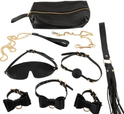 7-teiliges Bondage-Set Lederoptik