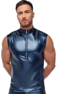 Top im Metallic-Mattlook