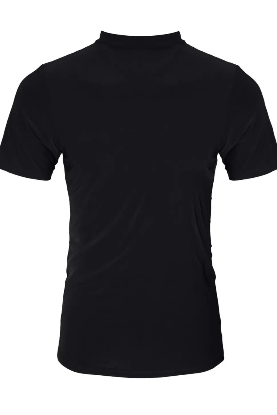 T-Shirt mit Reißverschluss in schwarz