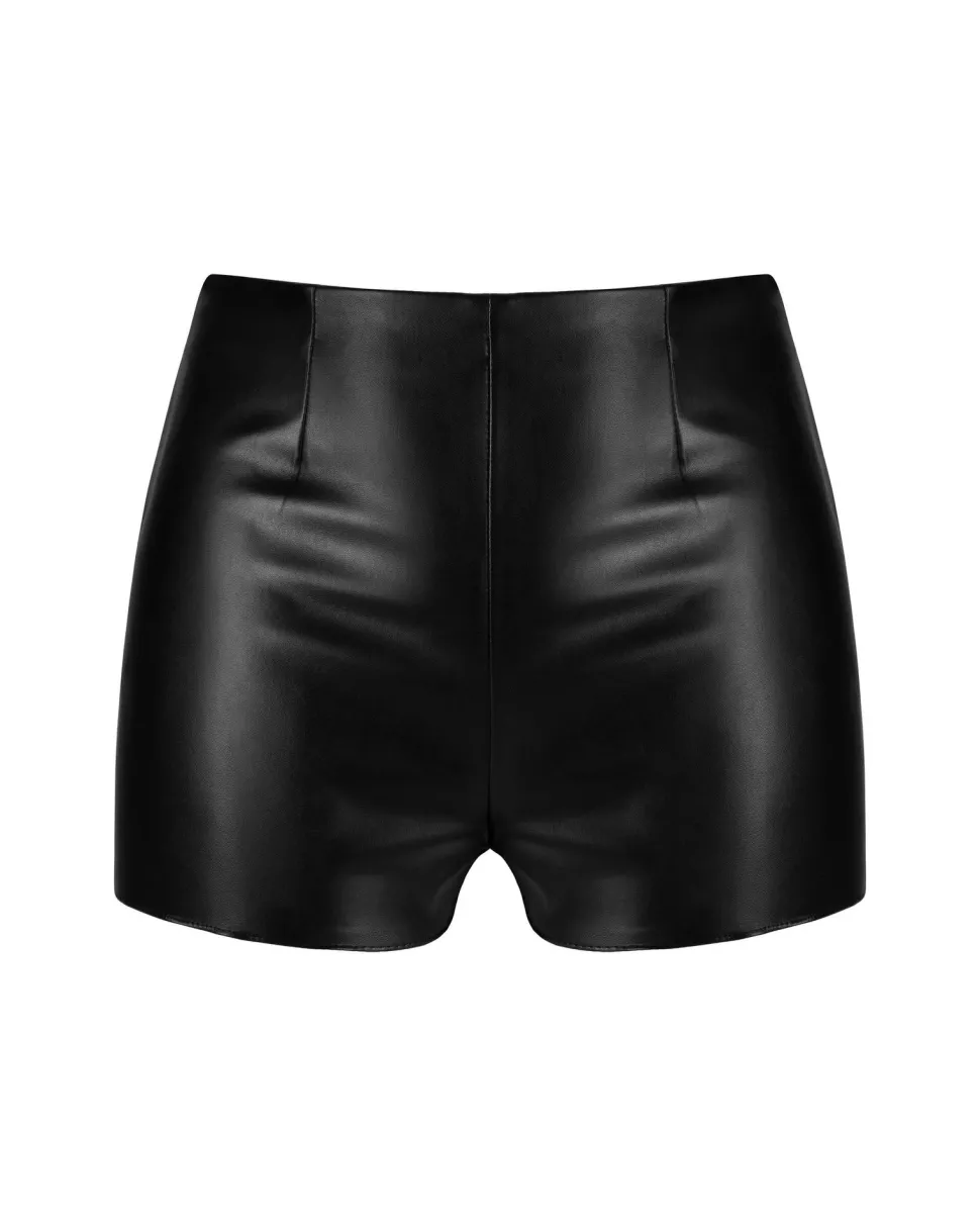 verführerische Shorts im edlen Wetlook aus weichem und dehnbarem Material