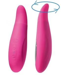 Vibrator Gusto mit rotierender Spitze, pink