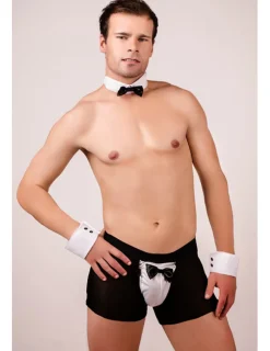 vierteiliges Kellner-Outfit MC/9042 schwarz/weiß