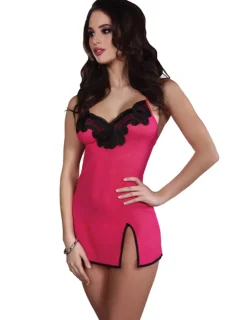 Vikrit Negligeé & Panty LC 90102 rot