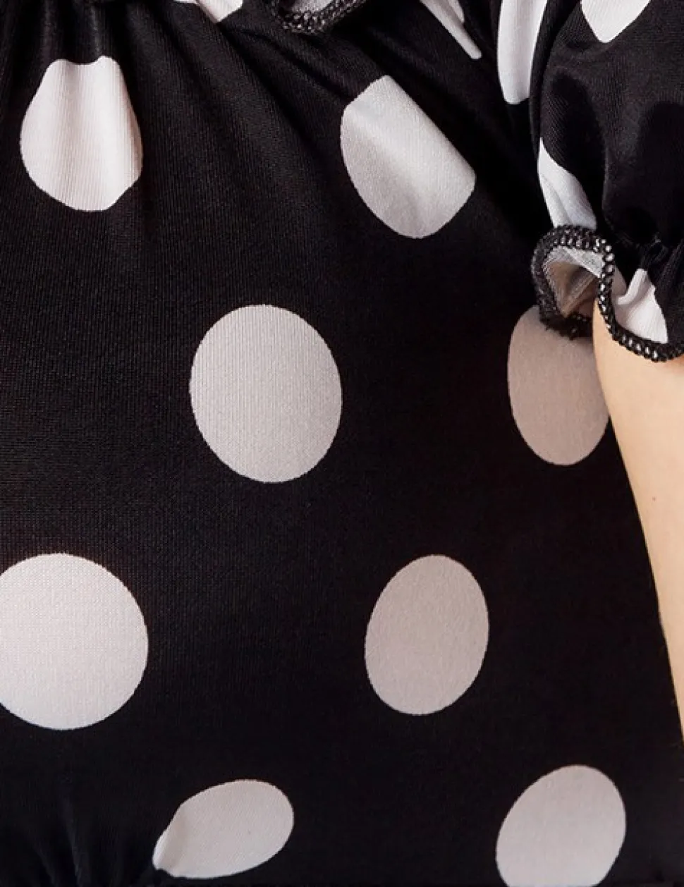 Vintage Kleid in schwarz mit Polka Dots