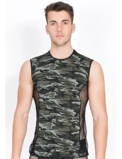 V-Shirt Military in camouflage