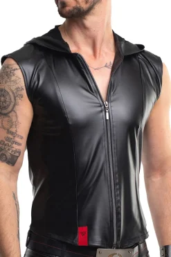 Weste mit Reißverschluss und Kapuze