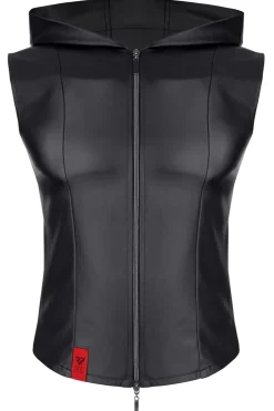 Weste mit Reißverschluss und Kapuze