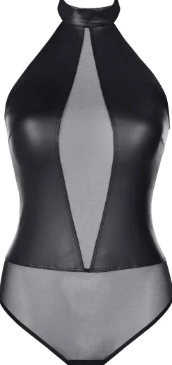 Wetlook Body mit transparentem Akzent V-9150