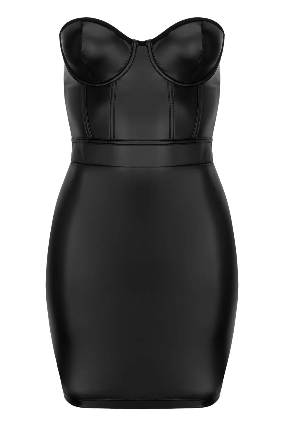 Wetlook Kleid Blackelia