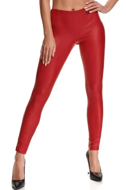 Wetlook Leggings mit Gesäßtaschen