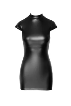 Wetlook Minikleid mit offenem Rücken