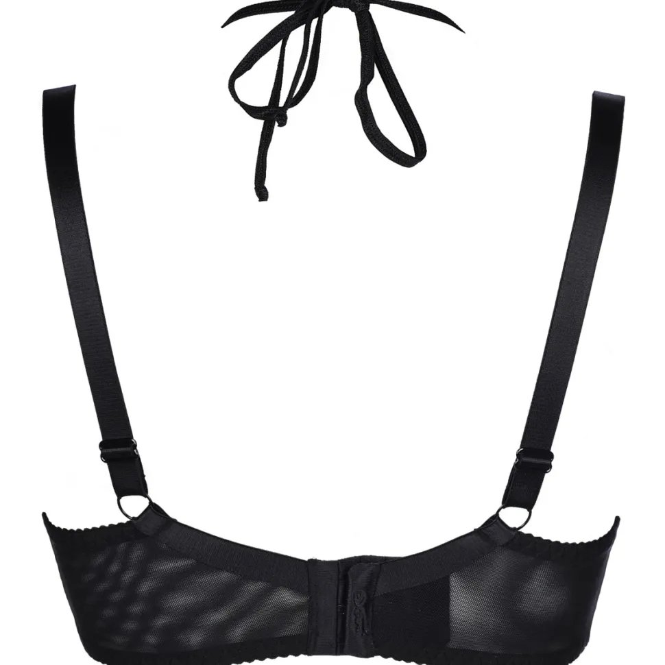 Wetlook Plus Size BH Lackoptik Halbschale