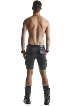 Wetlook Shorts mit Taschen im Cargostil