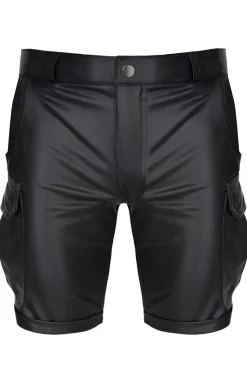 Wetlook Shorts mit Taschen im Cargostil