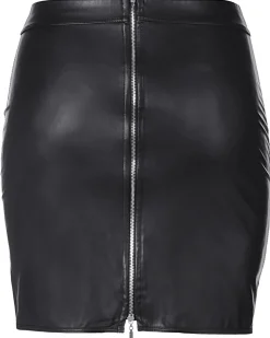 Wetlook Skirt Rock in schwarz