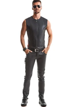 Wetlook Weste mit feinen Details