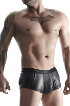 Wetlook-Short mit Gummibund